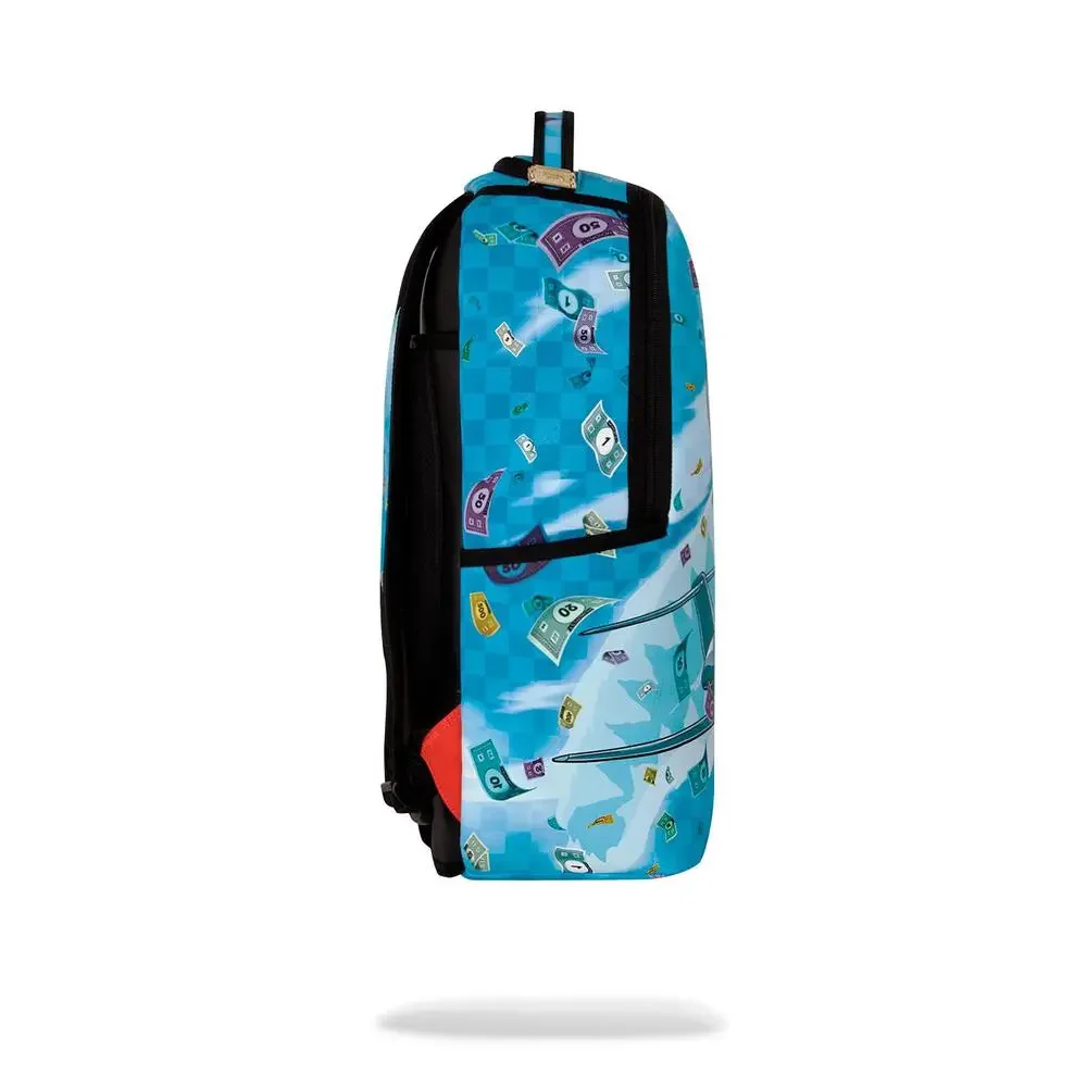 Sprayground Monopoly Jet Rider Backpack Unisex OS Blue Adjustable Straps SPR375